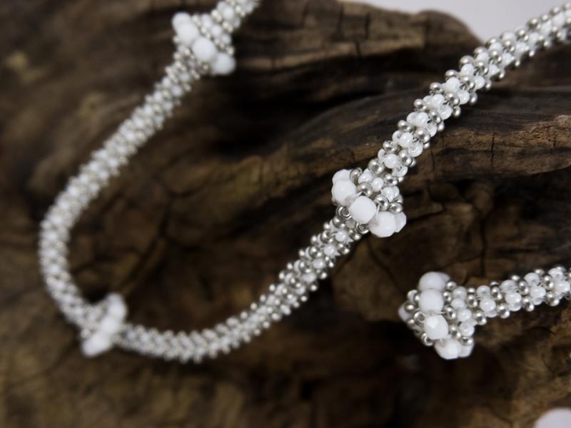 "Weiße Perle" Halskette